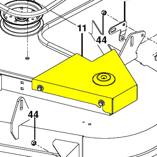 Husqvarna 539112244 BELT SHIELD, LEFT 52, ORG