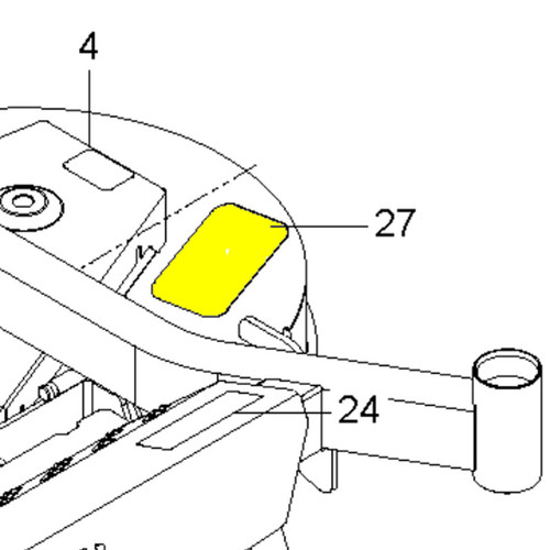 Husqvarna 539121322 FOOT PAD