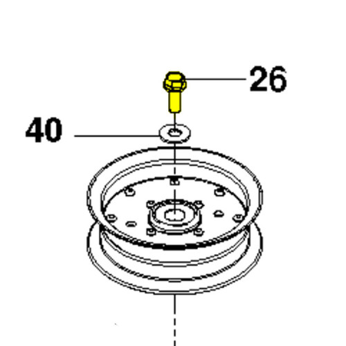 Husqvarna 596583101 SCREW HEXAGON HEAD THREAD CUTT