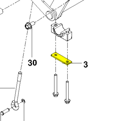 Husqvarna 593634102 PLATE.PNT.PILLOW.BLOCK.EDIP