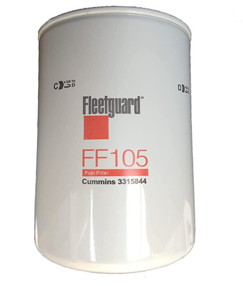 Fleetguard FF105 Fuel Filter Spin On Replaces Baldwin BF957 Donaldson P550105 Wix 33109 Fits Cummins NTA885