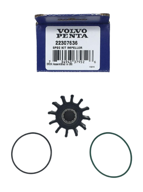 Volvo Penta 22307636 Sea Water Cooling Pump Impeller Repair Kit for D3 engines