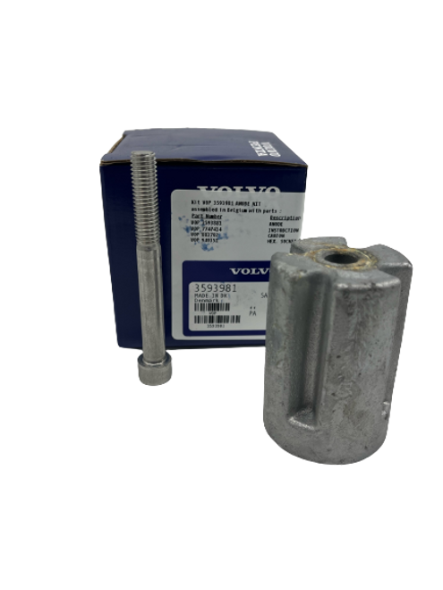 Volvo Penta 3593981 Zinc Lower Gear Anode Kit Fits IPS15-C IPS30-E IPS15-B IPS10-A IPS20-D IPS2-C IPS3-C IPS15-A IPS30-D IPS2-A IPS2-B IPS3-A IPS-A IPS-B IPS-C IPS-D IPS-E IPS-F IPS20-E  