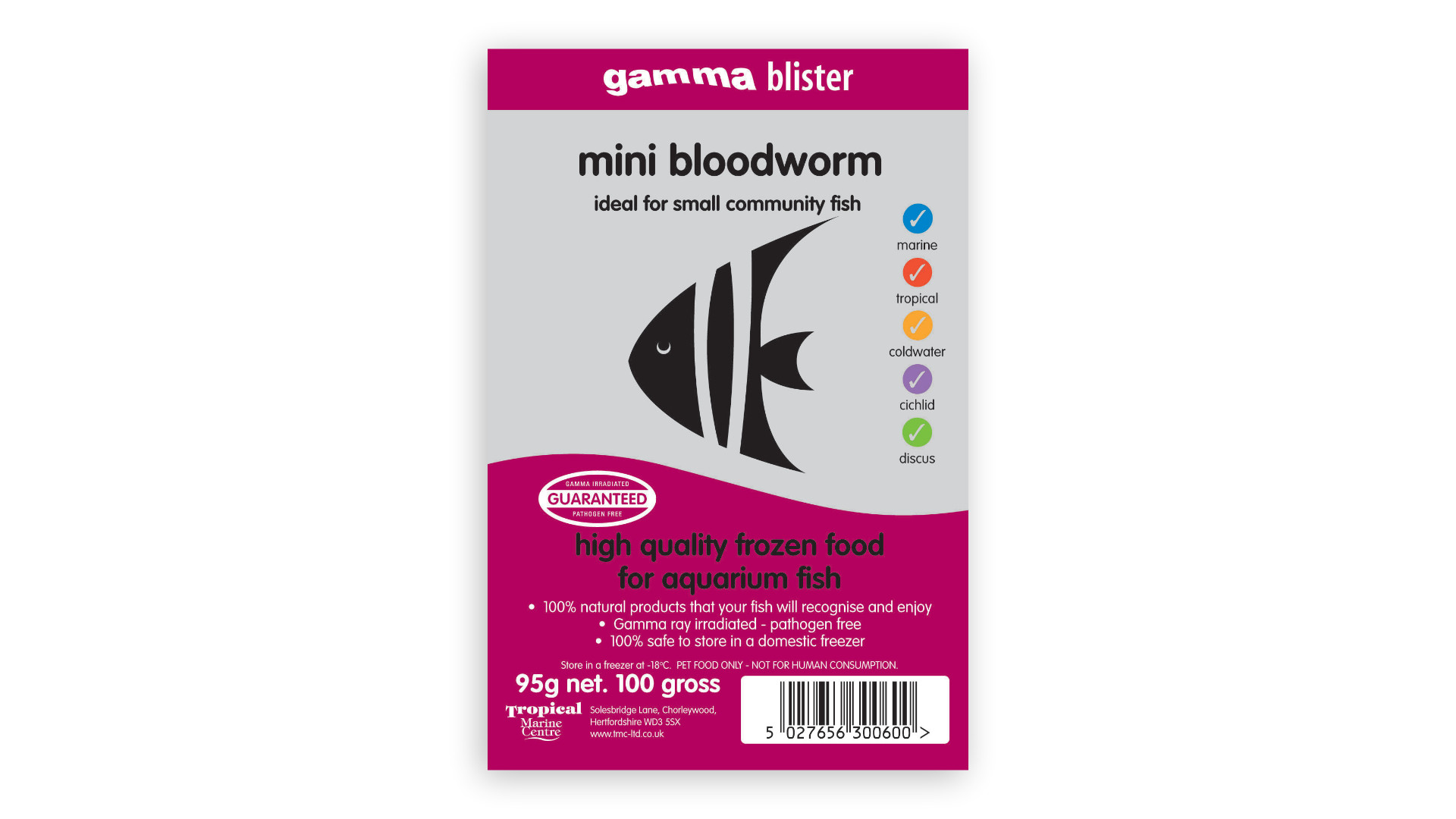 Gamma Mini Bloodworm Blister Pack thumbnail image