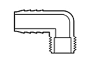 90 Ell - Insert X Mipt 1" PVC :: 0912820