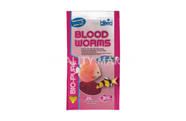 Hikari Bio-Pure Frozen Blood Worms Flat Pack 16oz :: 0759131