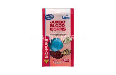 Hikari Bio-Pure Frozen Jumbo Blood Worms Flat Pack 16oz :: 0760110