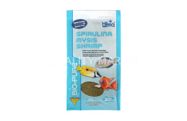 Hikari Bio-Pure Frozen Spirulina Mysis Shrimp Flat Pack 16oz :: 0760730