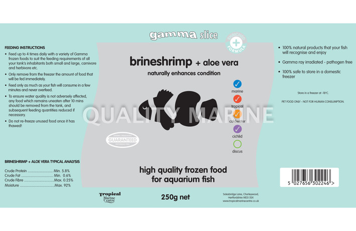 Gamma Brine Shrimp Plus Aloe Vera Slice :: 0731130