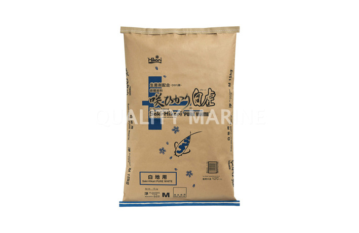 Saki-Hikari Pure White Medium Floating Koi Pellets 33lb :: 0760270