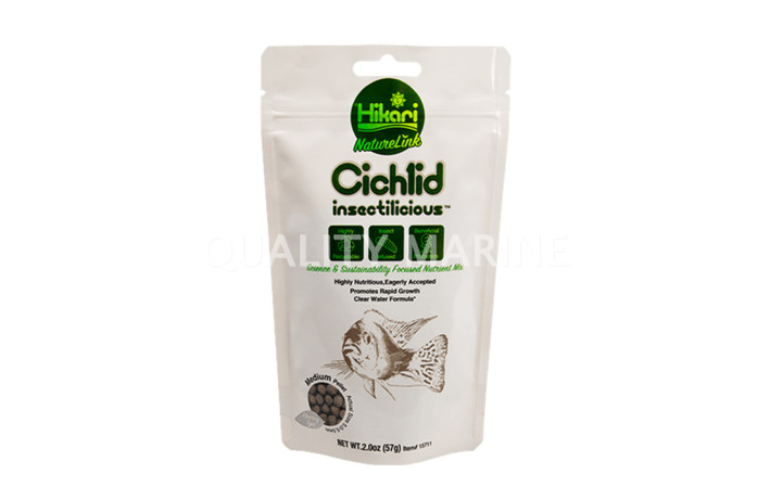 Hikari NatureLink Cichlid Insectilicious Medium Floating Pellets 2oz :: 0869900