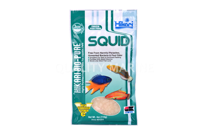 Hikari Bio-Pure Frozen Squid Cubes 3.5oz :: 0759281