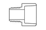 Reducing Male Adapter - Mipt X Soc 3/4 X 1" :: 0911930