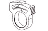 Plastic Hose Clamp for 1" Tubing, Snapper :: 0913720