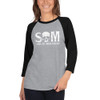 Women's 3/4 sleeve raglan shirt