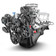 347CI Ford Small Block Compatible Deluxe Dressed -EFI -Black Kit