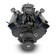 632CI GM Big Block Compatible Base Dressed -Carb -Blackout