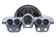 1958-62 Chevy Corvette HDX System, Black Face