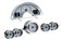 1958-62 Chevy Corvette HDX System, Silver Face