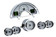 1958-62 Chevy Corvette HDX System, Silver Face
