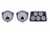 1968-77 Chevy Corvette HDX System, Silver Face