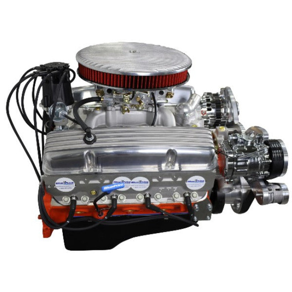 GM Small Block Compatible 327 c.i. Deluxe Dressed - Low Profile - Polished Pulley Kit - Carbureted