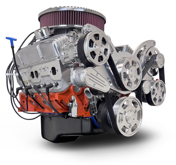 GM Small Block Compatible 327 c.i. Deluxe Dressed - Low Profile - Polished Pulley Kit - Fuel Injected