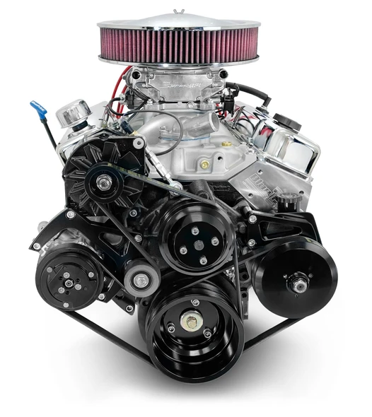 350 c.i. GM Small Block Compatible Deluxe Dressed - EFI - Black Kit