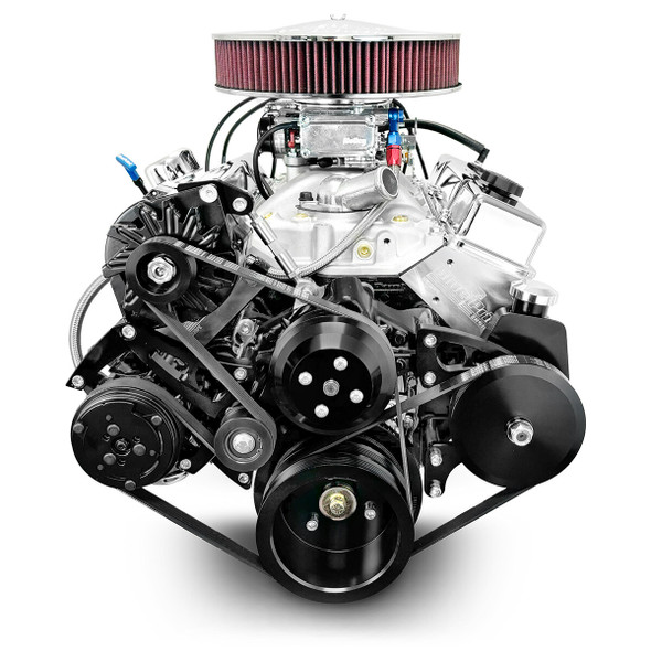350 c.i. GM Small Block Compatible Deluxe Dressed - Carb - Black Kit