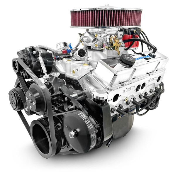 383CI GM Small Block Compatible Deluxe Dressed -Carb -Black Kit, Engine Complete Assembly, Gearstar Performance Transmissions