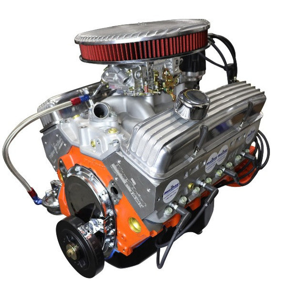 383CI GM Small Block Compatible Base Dressed -Carb, Engine Complete Assembly, Gearstar Performance Transmissions