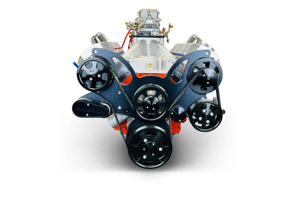 540CI GM Big Block Compatible Deluxe Dressed -Carb -Black Kit