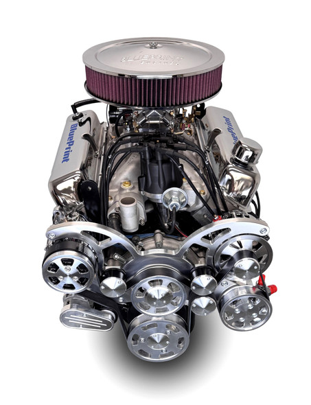 427CI Ford Small Block Compatible Deluxe Dressed -Carb -Rear Sump -Polished Kit, Engine Complete Assembly, Gearstar Performance Transmissions