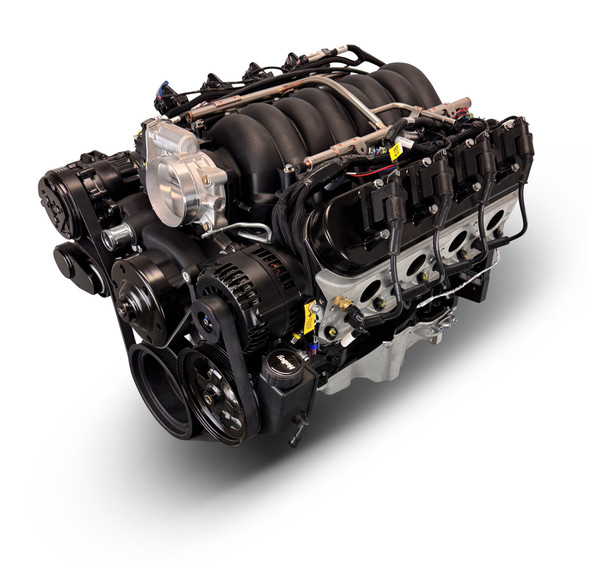 376CI GM LS Compatible Deluxe Dressed -EFI -Black Kit, Engine Complete Assembly, Gearstar Performance Transmissions