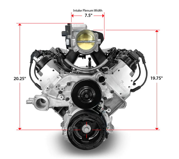 376CI GM LS Compatible Base Dressed -EFI, Engine Complete Assembly, Gearstar Performance Transmissions