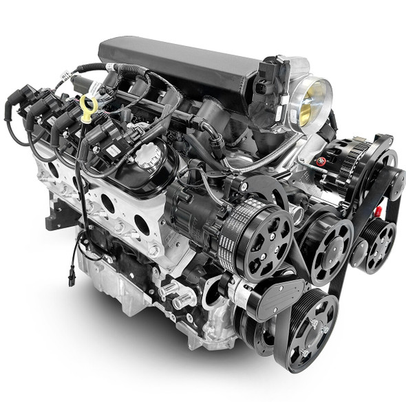 376CI GM LS Compatible Deluxe Dressed -EFI -Black Kit