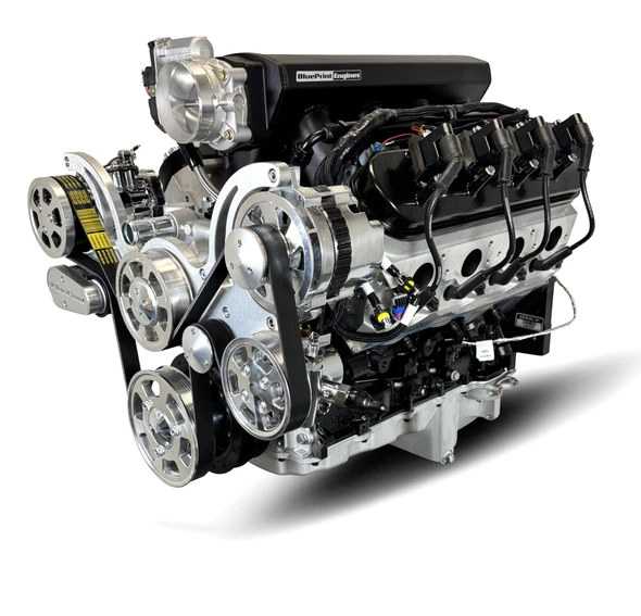 427CI GM LS Compatible Deluxe Dressed -EFI -Polished Kit