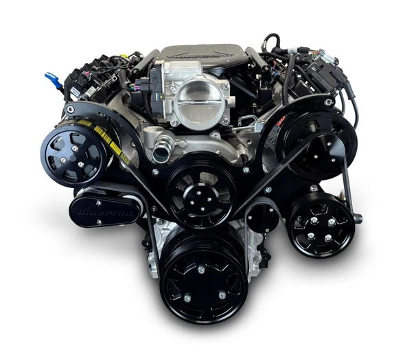 427CI GM LS Compatible Deluxe Dressed -EFI -Black Kit