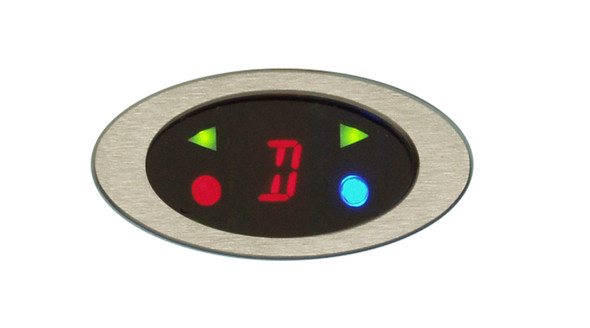 Elliptical Digital Gear Shift Indicator With Indicators, 2 1/2" X 1 1/4", Red, Gear Position Indicators, Gearstar Performance Transmissions