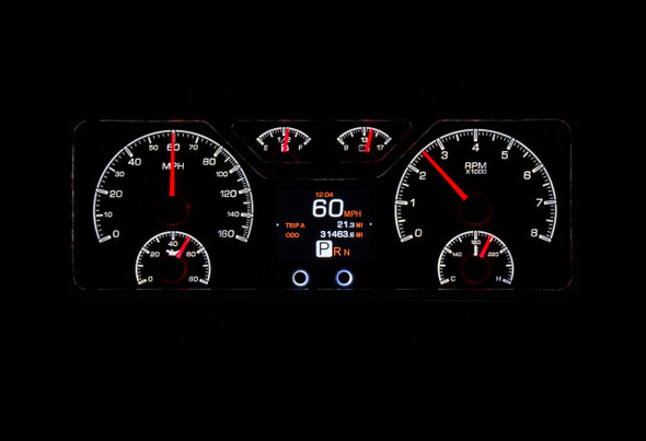 1940 Ford Car HDX System, Black Face, HDX Instrument Systems, Gearstar Performance Transmissions