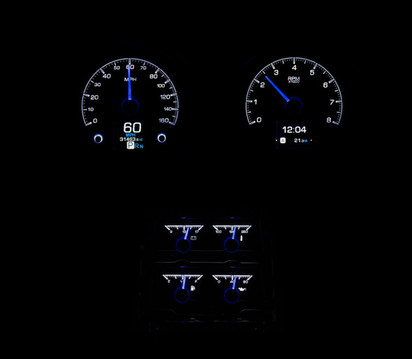 1968 Chevy Camaro W/Console Gauges HDX System, Black Face