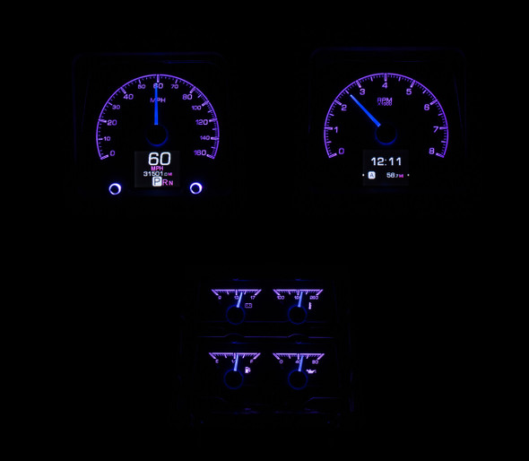 1969 Chevy Camaro W/Console Gauges HDX System, Silver Face