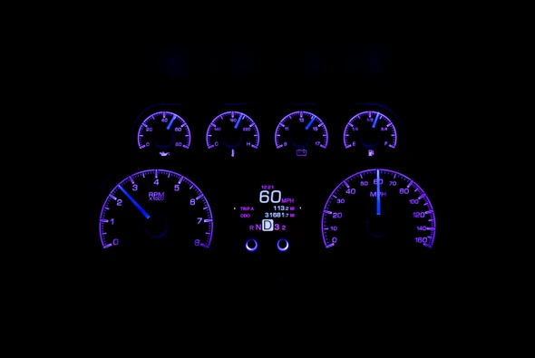 1988-94 Chevy/GMC Pickup HDX System, Silver Face, HDX Instrument Systems, Gearstar Performance Transmissions
