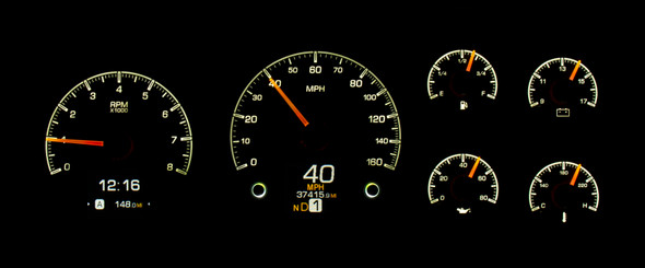 1995-98 Chev/GMC Pickup HDX System, Silver Face, HDX Instrument Systems, Gearstar Performance Transmissions
