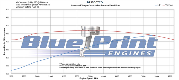 350CI GM Small Block Compatible Deluxe Dressed -Carb