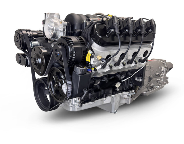 376 c.i. Standard Edition GM LS Compatible Builder Series - 4L70E Automatic Transmission - EFI - Black Kit