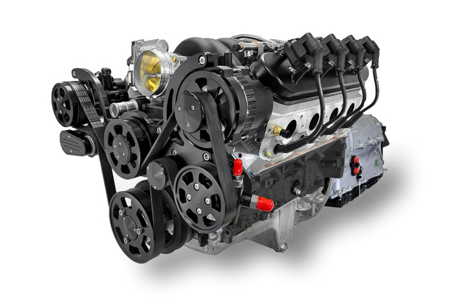 Standard Edition GM LS Compatible Builder Series - EFI - Black Pulley Kit