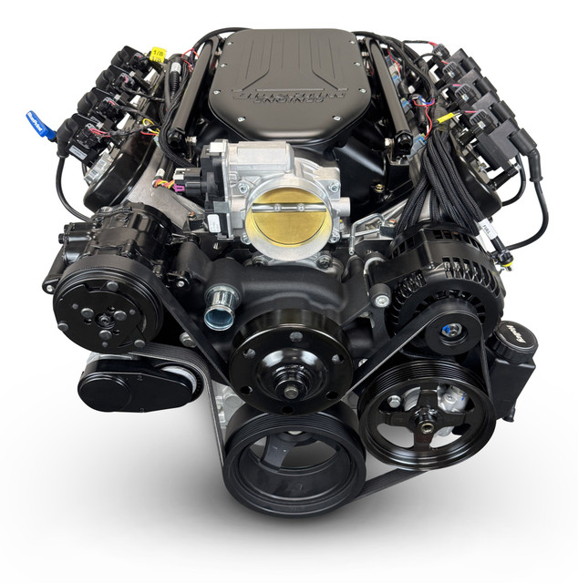 376 c.i. Standard Edition GM LS Compatible Builder Series - 4L70E Automatic Transmission - EFI - Black Pulley Kit