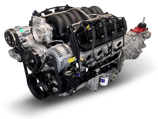 427 c.i. Standard Edition GM LS Compatible Builder Series - T56 Manual Transmission - EFI - Natural Pulley Kit