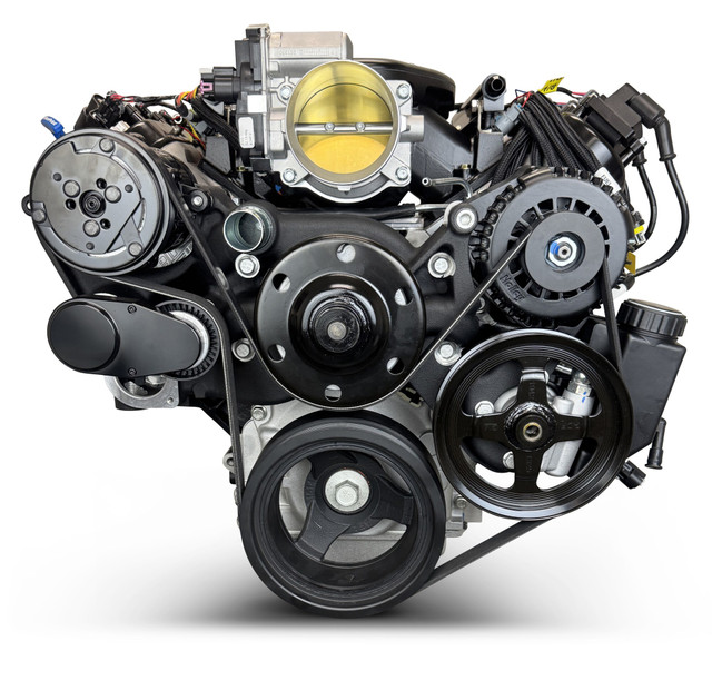 Standard Edition GM LS Compatible Builder Series - EFI - Black Pulley Kit, Engine Complete Assembly, Gearstar Performance Transmissions
